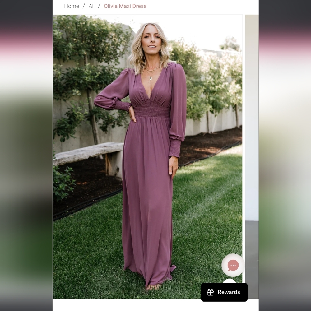 Baltic Born Olivia Maxi Dress in Mauve